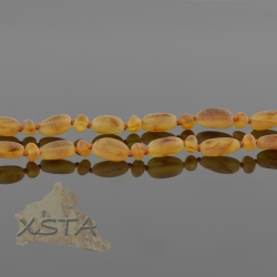 Baltic Amber with raw olive beads